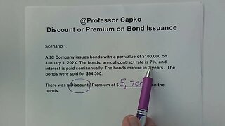 Discount or Premium on Bond Issuance Explained
