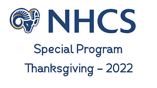 Thanksgiving-NHCS Elementary Kto3; 11/4/2022