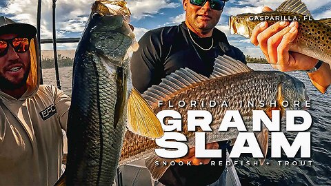 Setting up an Inshore Grand Slam! Learn to Catch Snook, Redfish & Speckled Trout | Florida Fishing