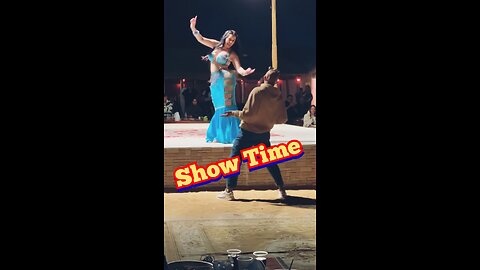 Outdoor stage performance - outdoor show time | #showtime | Blue dress | beard man #dancing