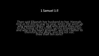 1st Samuel Chapter 1