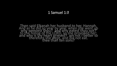 1st Samuel Chapter 1