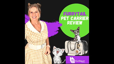 How To Carry Your Cat ANYWHERE In Comfort and Style - FurryTail Pet Carrier (Review)