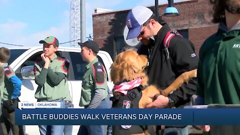 BATTLE BUDDIES WALK THE VETERAN'S DAY PARADE