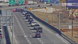 Procession on I-35 honors police K9 killed in line of duty