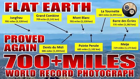 FLAT EARTH -700 Miles+ Long Distance Photography
