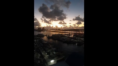 Miami sunset for the Nick Rekieta meet and greet