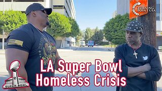 Los Angeles Covered Up The Homeless Crisis For The Super Bowl!!