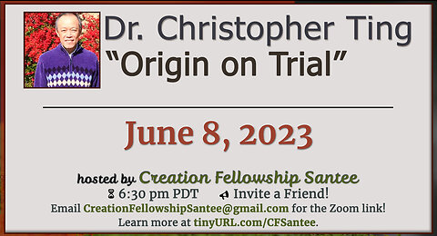 Origin on Trial by Christopher Ting Phd