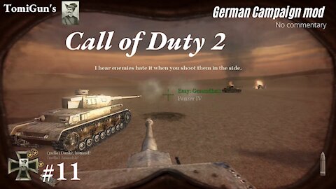 Call of Duty 2 - German Campaign mod series Part 11: Panzer Charge (max difficulty)