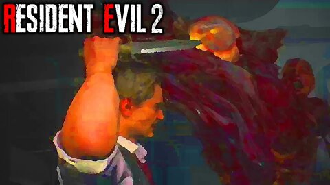 Resident Evil 2 - Leon Kennedy - Boss Fight - William Birkin, Stage 1 G-Virus Mutation