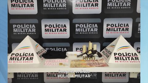 Jovem preso com arma de fogo drogas touca ninja e dinheiro em Manhuaçu