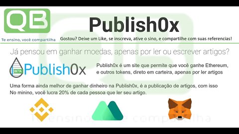 Faucet - Publish0x - Ganhe dinheiro para produzir e ler conteudo.