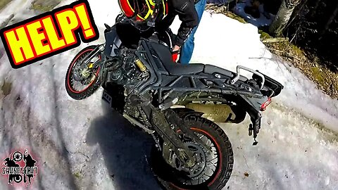 Adventure Bikes ON ICE | KLR650 & 800XC