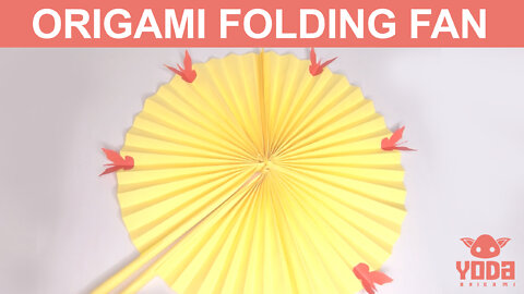 How To Make an Origami Folding Fan - Easy And Step By Step Tutorial