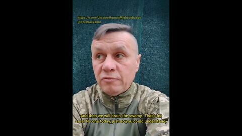 Ukrainian threatens to "drain the swamp" of the Kyiv regime: "We will murder you all"