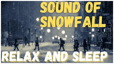 Sleep in 1 minute! Relaxing Snowy Sound! Study, meditate, sleep!