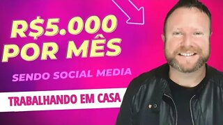 Como ganhar dinheiro como SOCIAL MEDIA | Trabando em casa