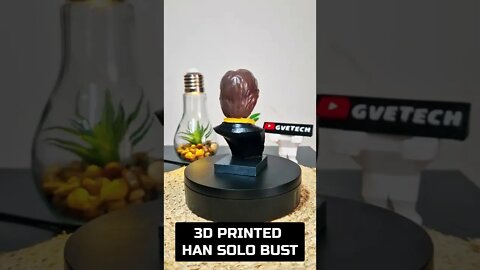 3D Printed Han Solo Bust #shorts #hansolo #starwars #3dprinting