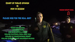 First Amendment Audit - COURT OF PUBLIC OPINION IS NOW IN SESSION - Part One - Deputy Mora SBCSD