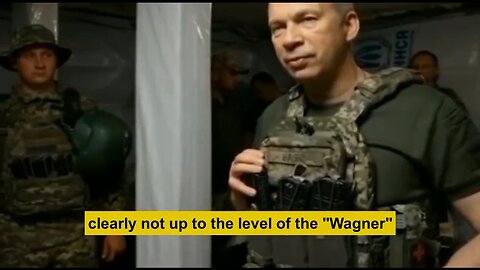 General Oleksandr Syrskyi attempts to motivate the troops by suggesting that Wagner left the area.