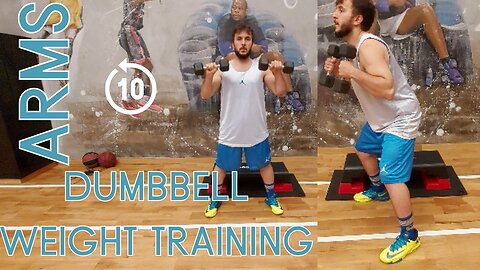 ARM AND SHOULDER WORKOUT WITH DUMBBELLS