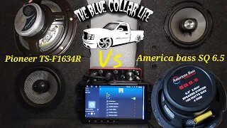 (Pioneer TS-F1634R Vs American Bass SQ6.5 6.5) Speaker comparison