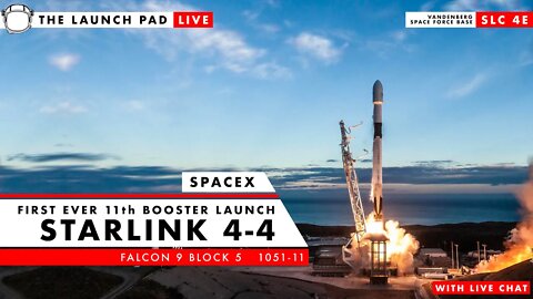 LAUNCHING NOW: Falcon 9 Booster Attempts Record 11th Flight on Starlink 4-4