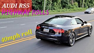 RS5 ROLL and ACCELERATION at 40mph