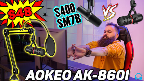 AOKEO AK-860i USB Podcast Microphone w/Mic Arm - REVIEWED 🎤