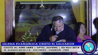 CULTO AL AIRE LIBRE DPTO JUVENIL 03 Nov 2018