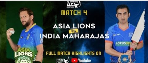 Asia lions v India Maharajas - Match 4 Highlights -