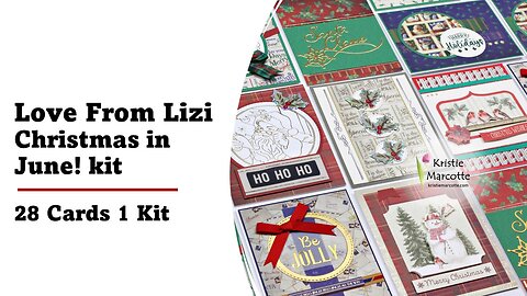 Love From Lizi | Christmas in June Card Kit | 28 Cards 1 Kit
