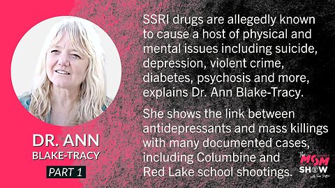 Ep. 419 - Thousands of Case Studies Linking SSRI Drugs and Homicidal Ideation - Dr. Ann Blake-Tracy