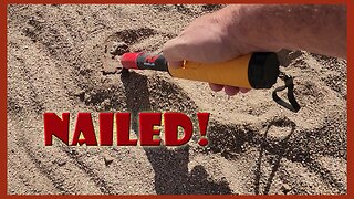 I got "nailed" metal detecting this local park! Minelab Equinox 800 Metal Detector