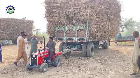 Mini Tractor Trying To Pull 40 Tonnes Load Funny Video