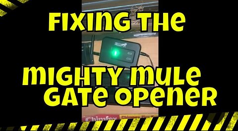 Mighty Mule Gate Opener Troubleshooting and Repair #mightymule #gate #troubleshooting