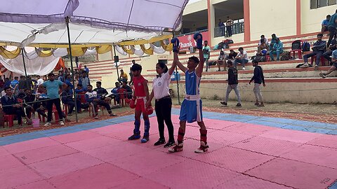 Eshu ( Red ) { D.B.U } Vs Sagar ( Blue ) { M.D.U } -57 Kg [ Kick Light ] All India University 2023