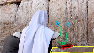 Jesus's Face "The Wailing Wall" Jerusalem