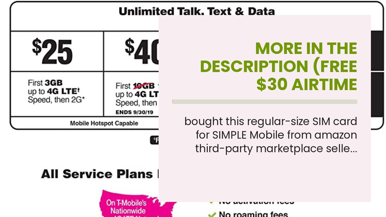 More In The Description (Free $30 Airtime Activation Promotion) Simple ...