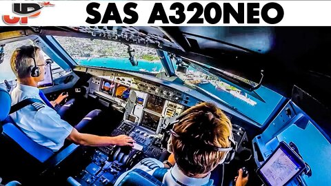 Piloting A320NEO Scenic Approach to Split | Cockpit View