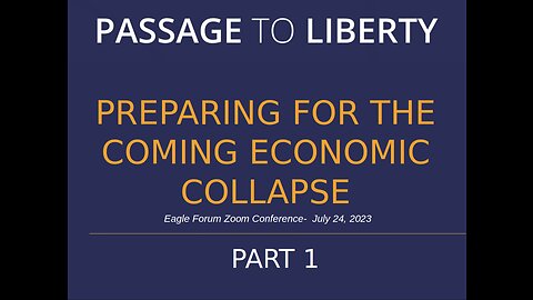 Preparing for the Coming Economic Collapse - Part 1