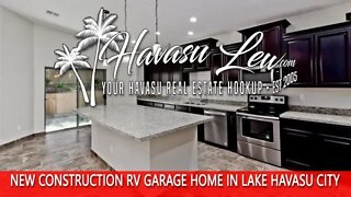 Lake Havasu City New Construction RV Garage Home 3409 Surry Ln MLS 1022068