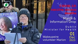 Volunteer Marion - Wakeupeire March && Information Drop - Dublin, Minister Health