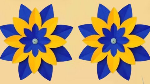 Easy paper flower craft / Paper flower / Unique paper flower for home made