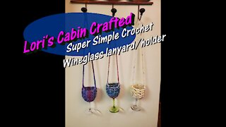 Crochet Tutorial Wineglass lanyard/holder