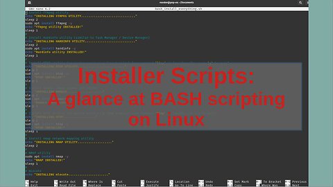 A free installer script for you | A glance at BASH scripting on Linux