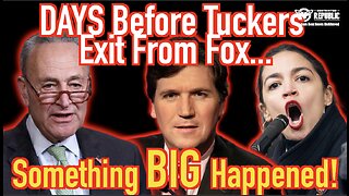 Days Before Tucker Carlson’s Exit From Fox Something BIG Happened—Here’s What They’re Not Saying!