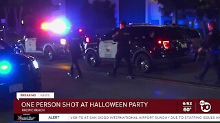 1 person shot during Halloween party in Pacific Beach
