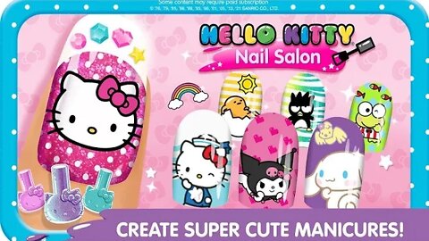 Hello Kitty Nail Salon - kids App 👶No Copyright Videos👶 #nailsalon #kidsgames #kidsgamevideo Clip 17
